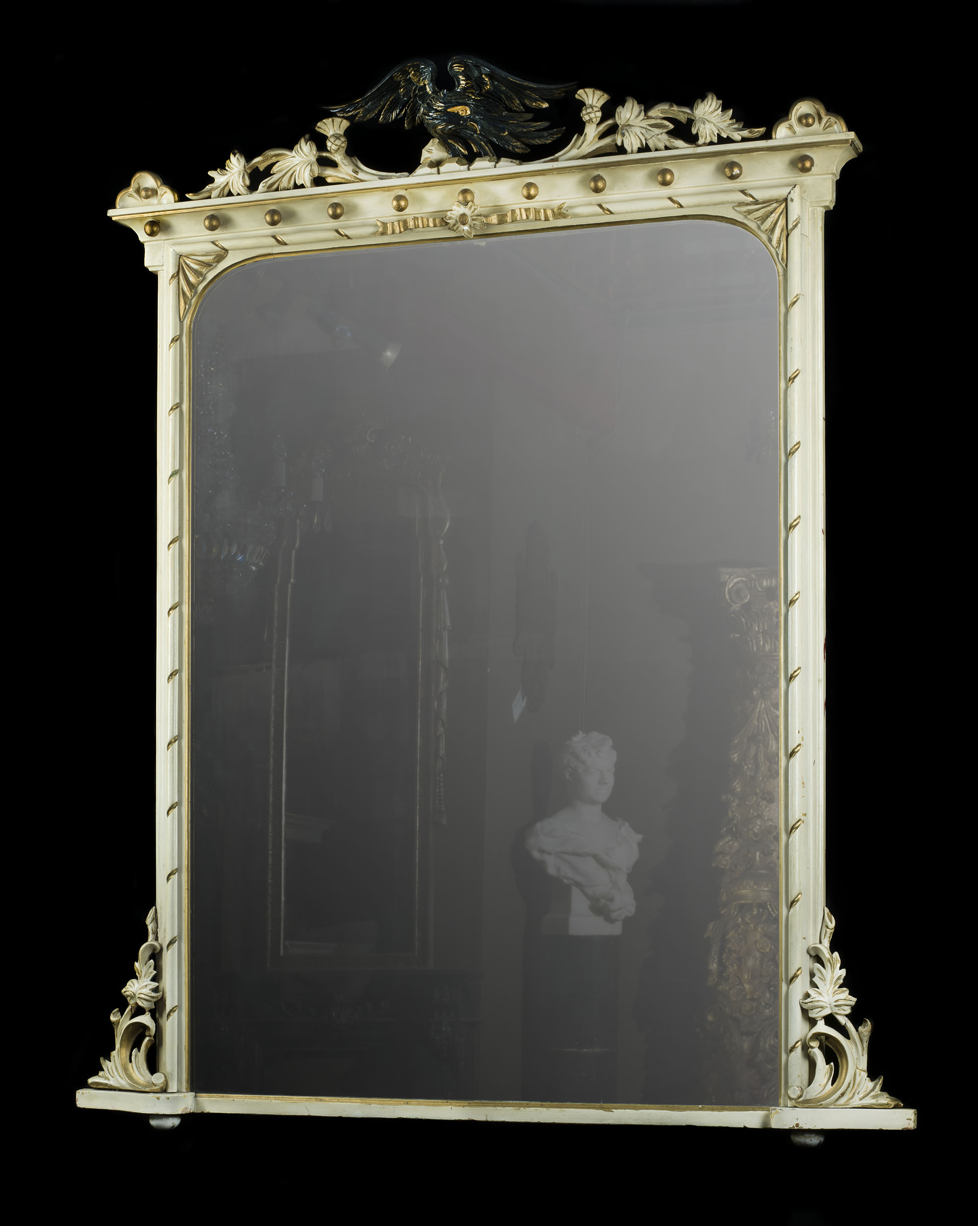 A Painted & Gilded Victorian Mirror