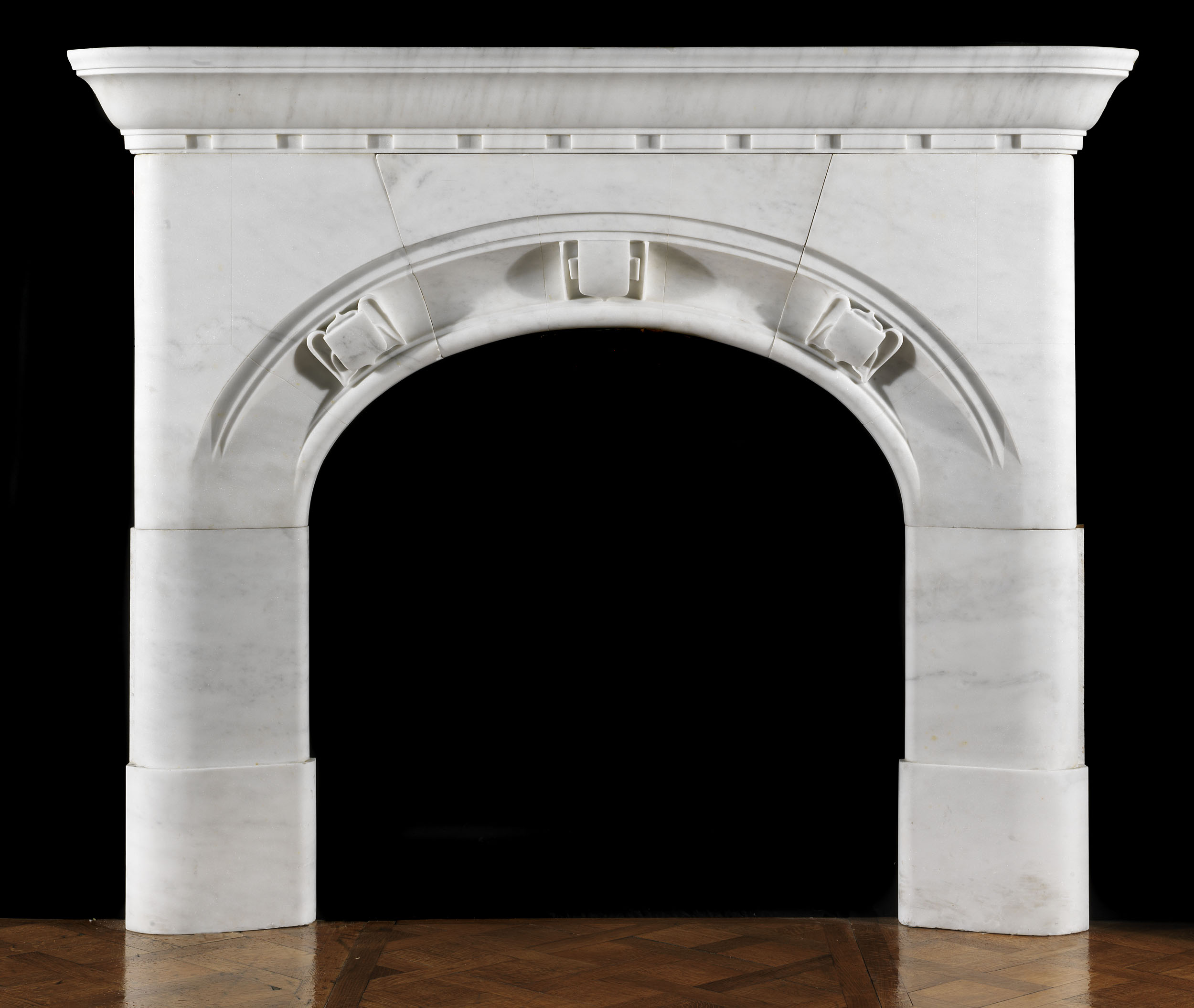 An Arts And Crafts Marble Fire Surround
