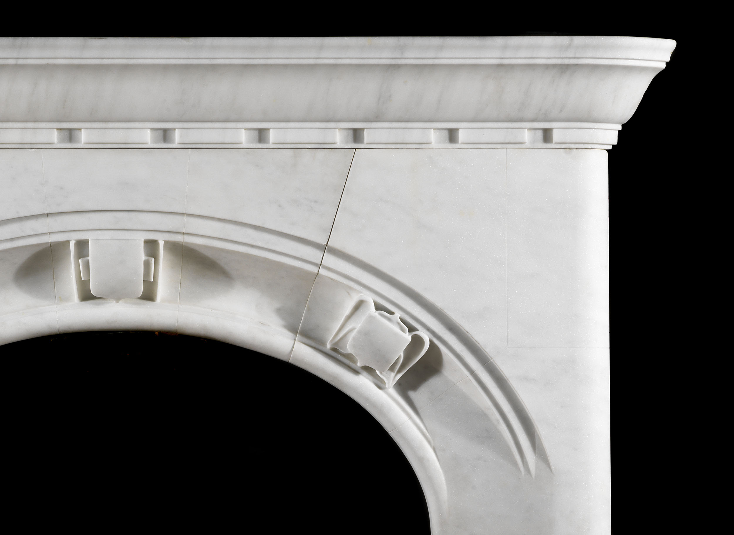 An Arts And Crafts Marble Fire Surround
