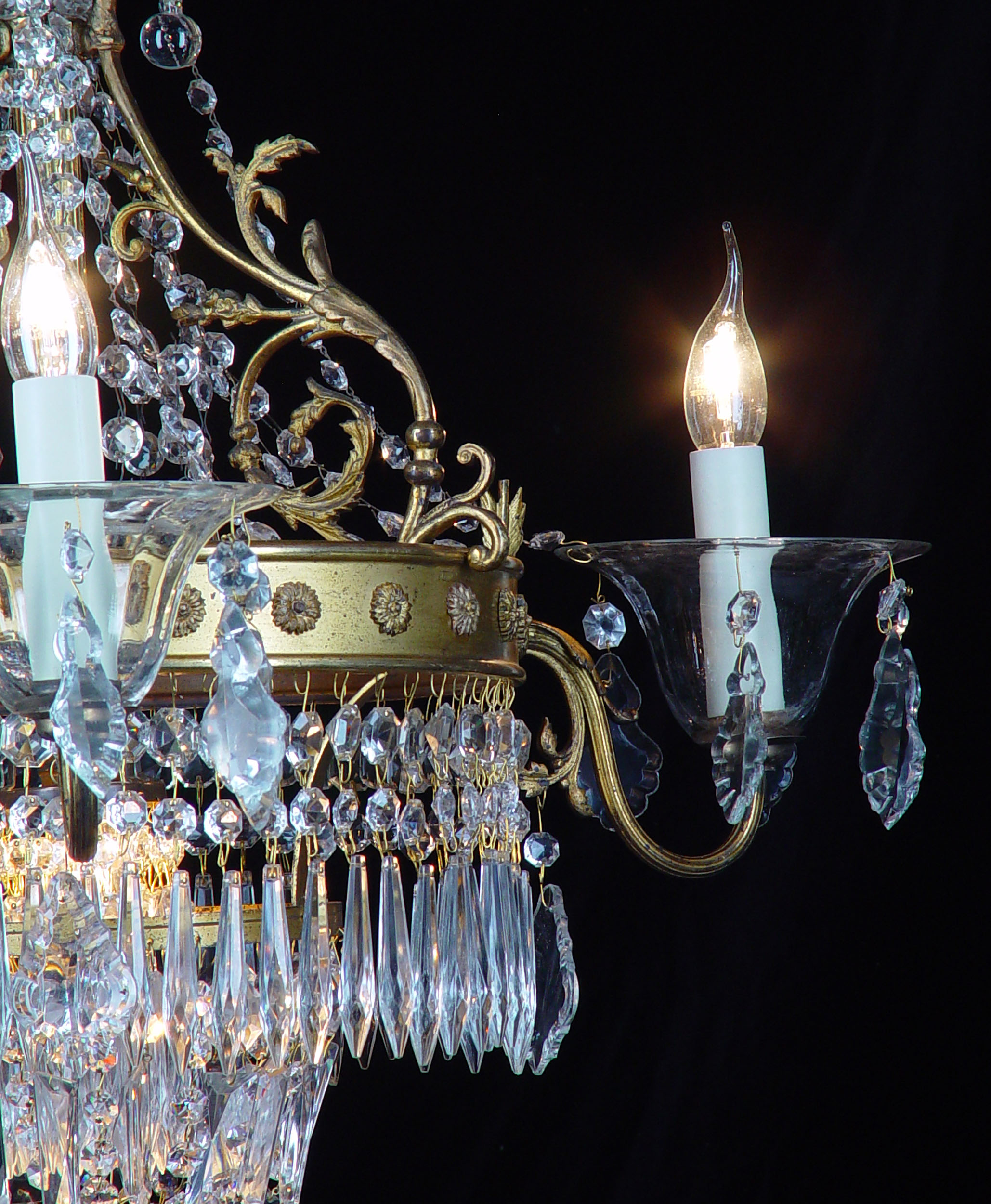 A Fine Regency Style Crystal Chandelier
