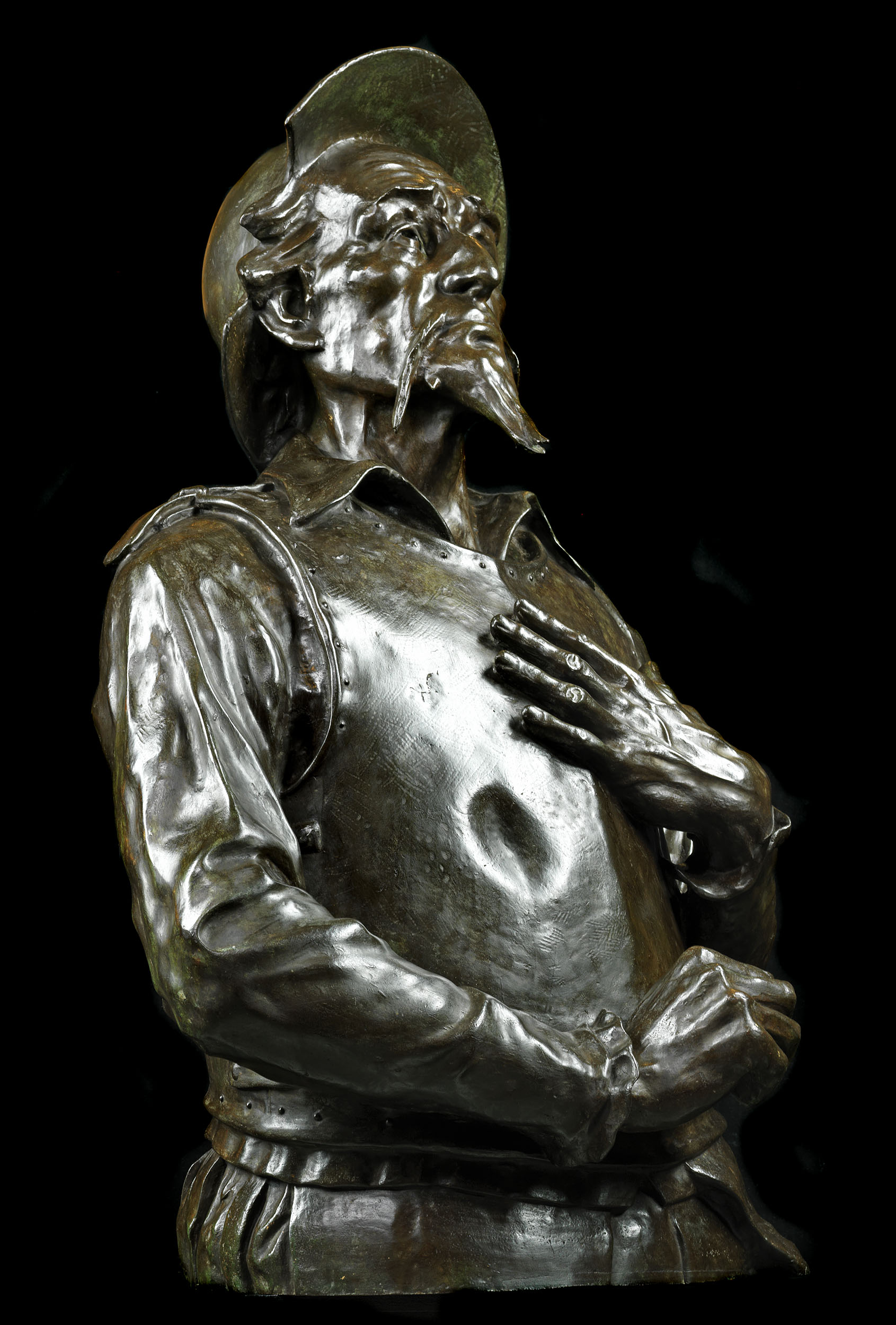 A Bronze Bust of Don Quixote of La Mancha
