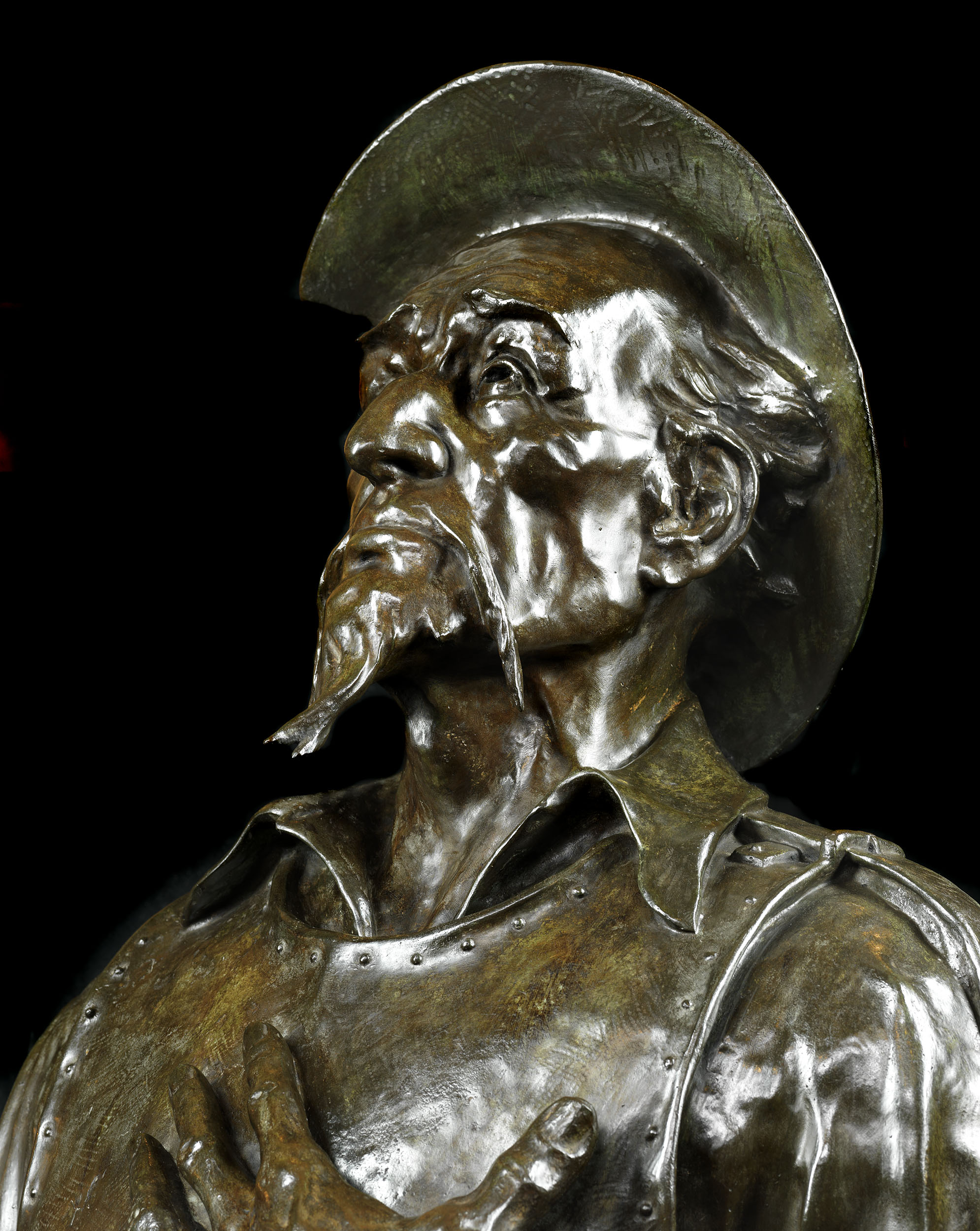 A Bronze Bust of Don Quixote of La Mancha
