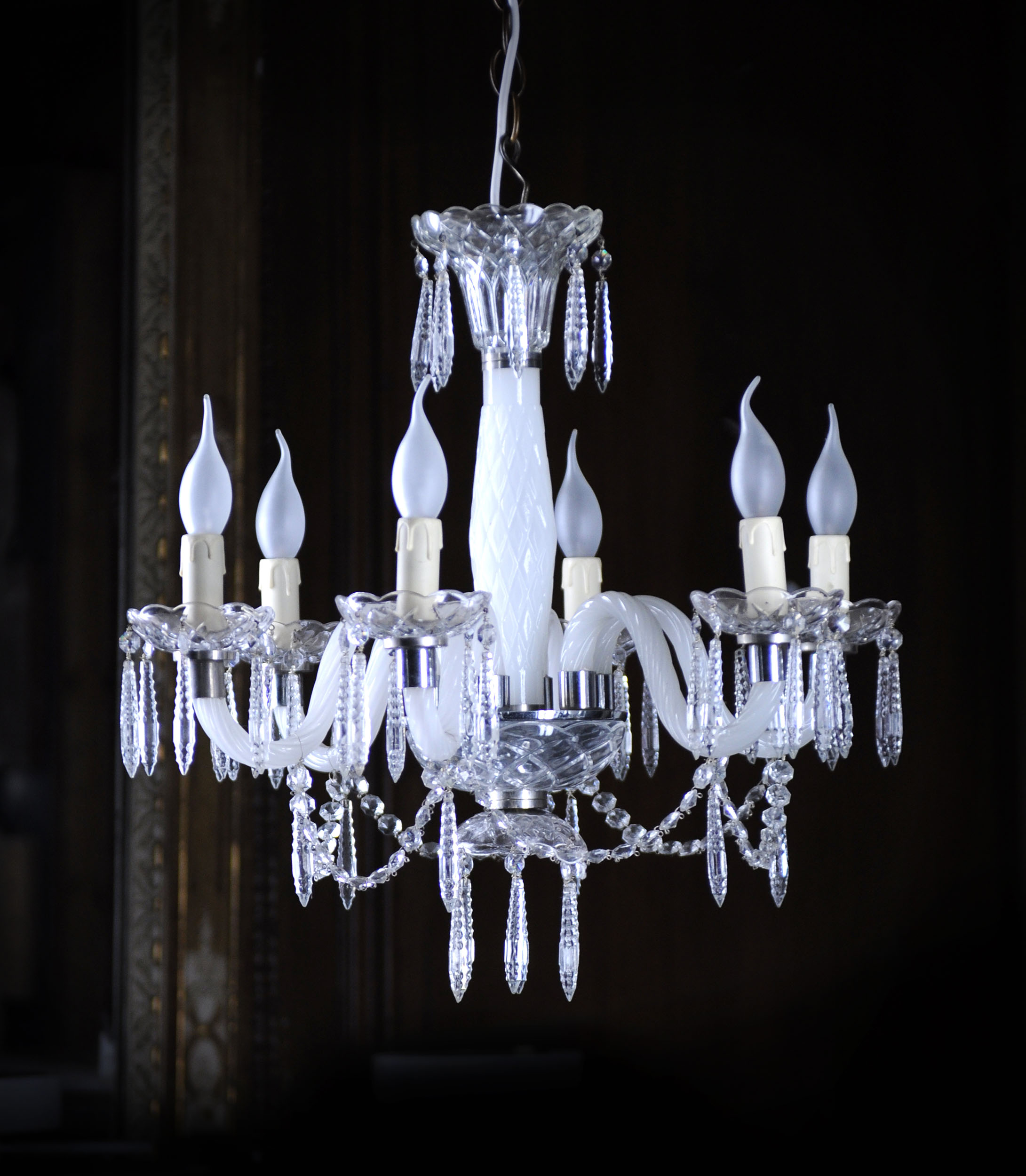 A small 20th century Murano glass chandelier