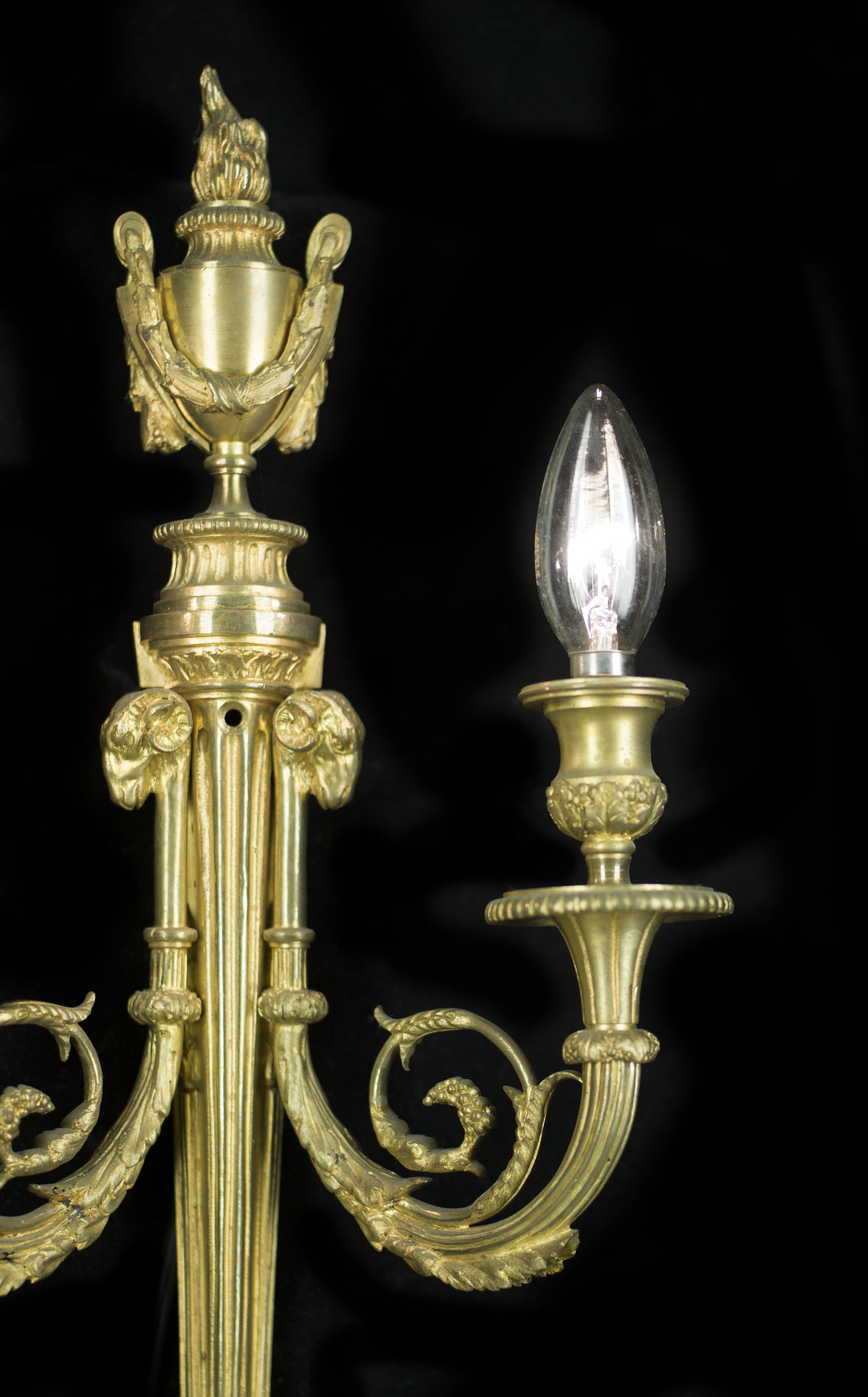 A Pair of Neoclassical Style Wall Lights 