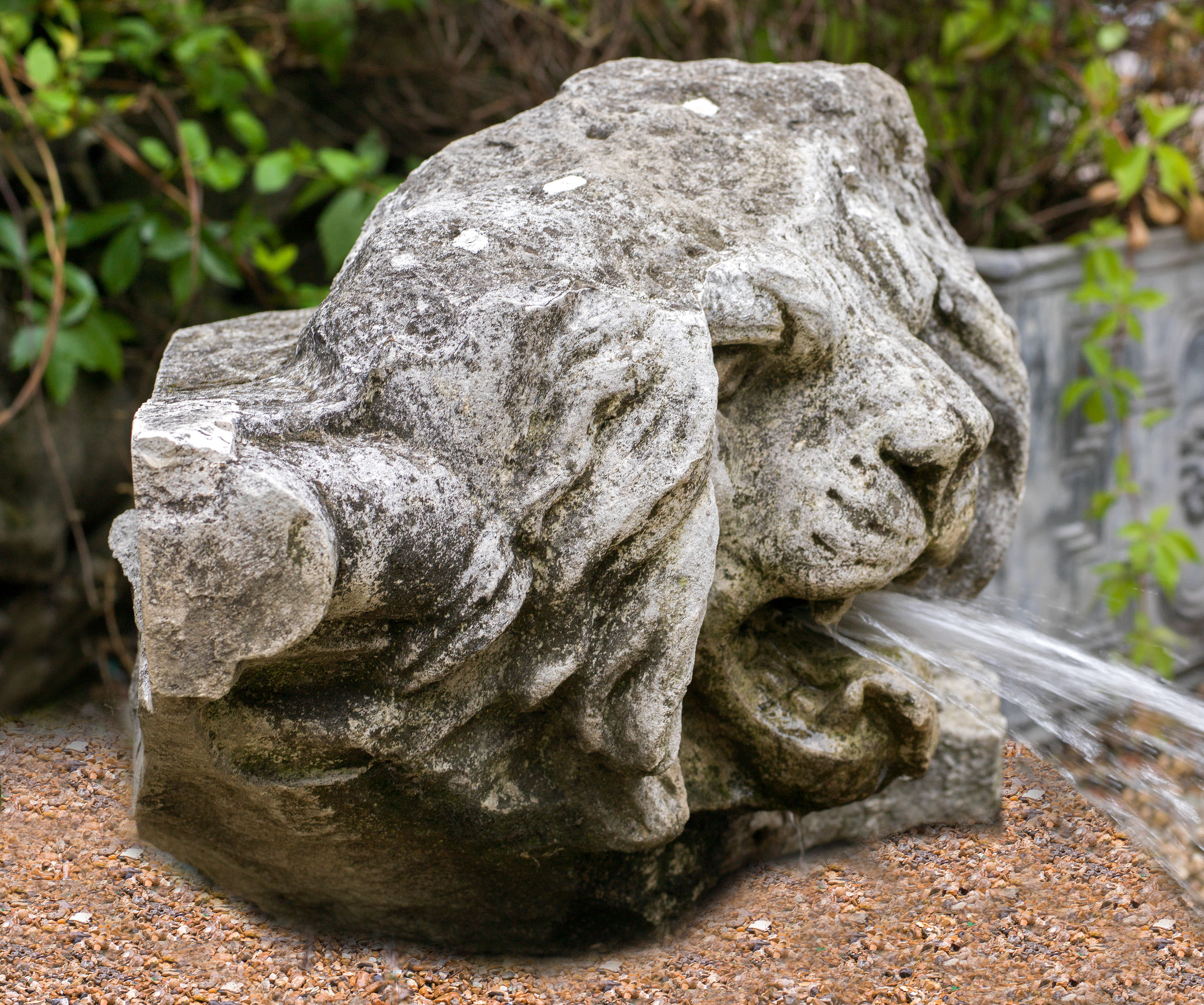 Large Victorian Portland Stone Fountain Head