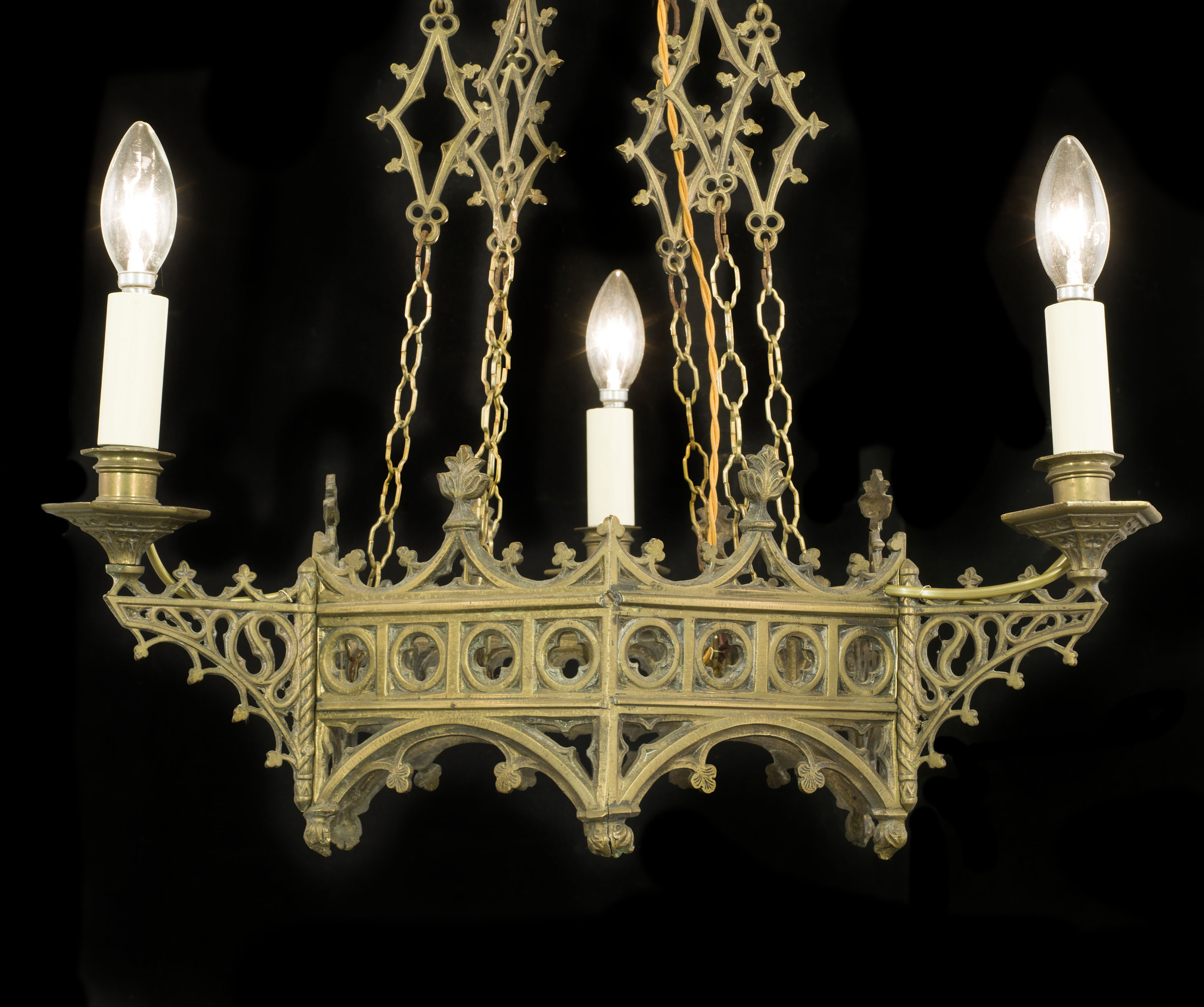  A 19th century Gothic Revival chandelier