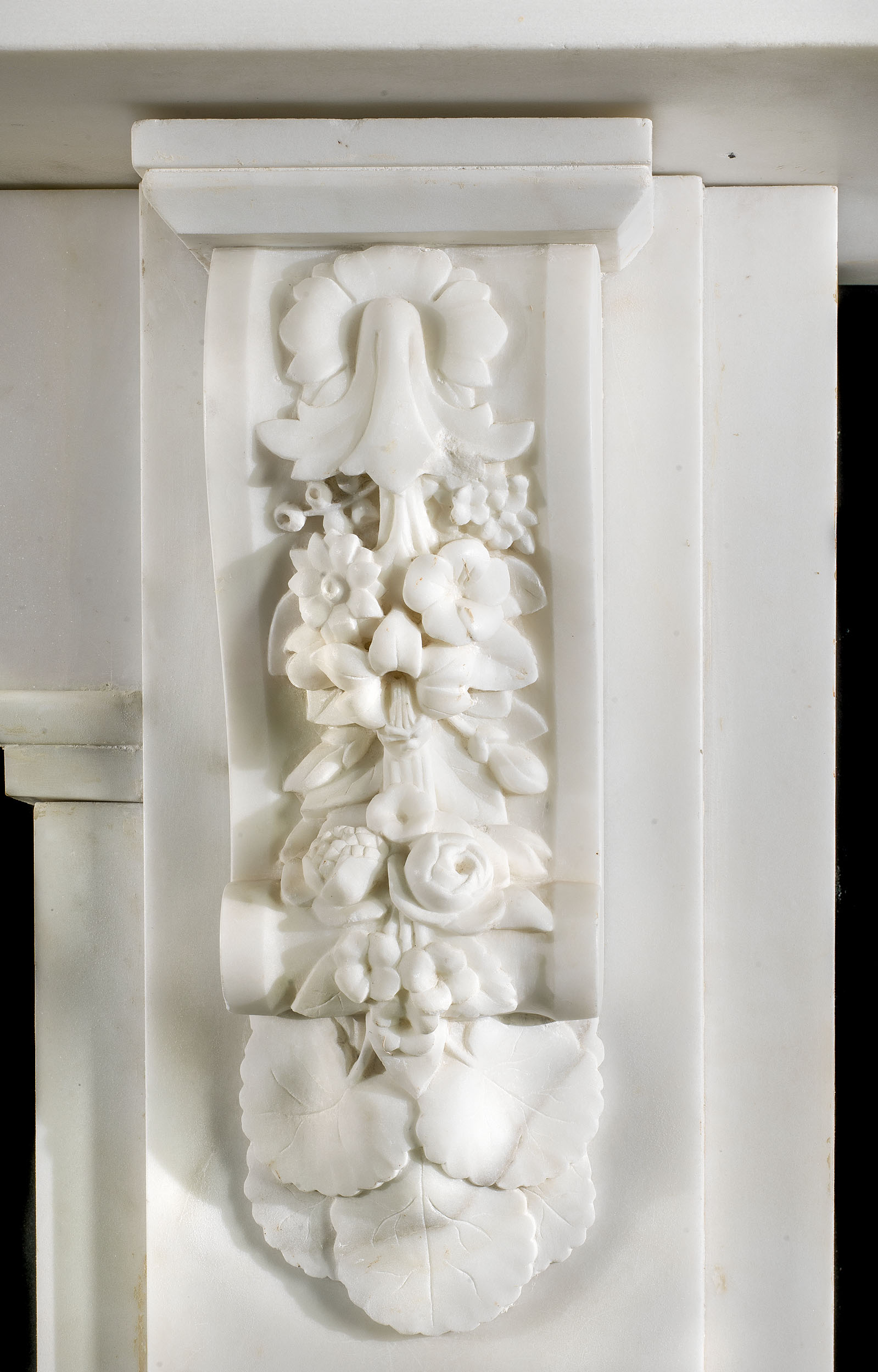 A Victorian Statuary Corbel Chimneypiece