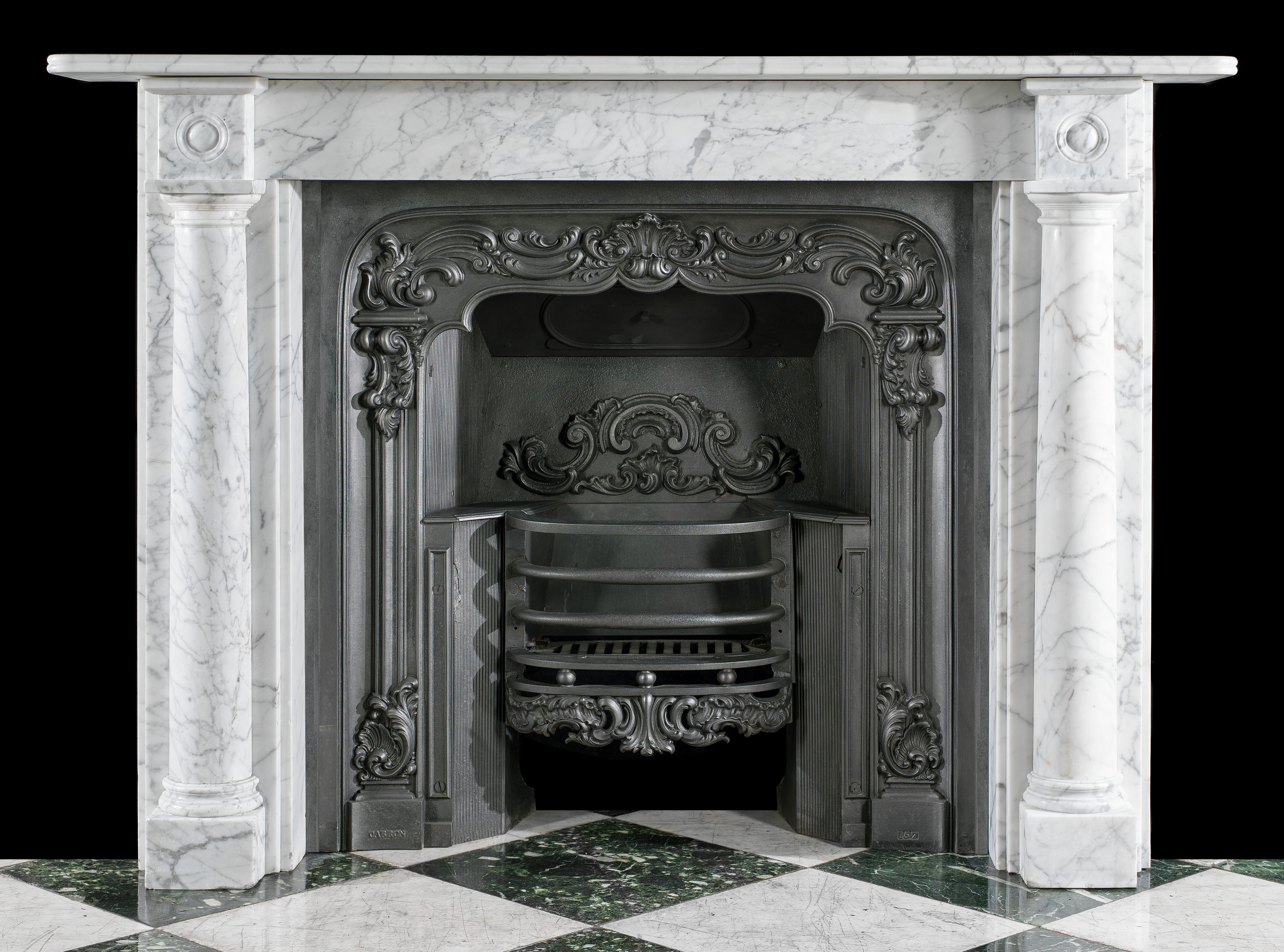  A Pencil Marble Regency Fireplace Surround
