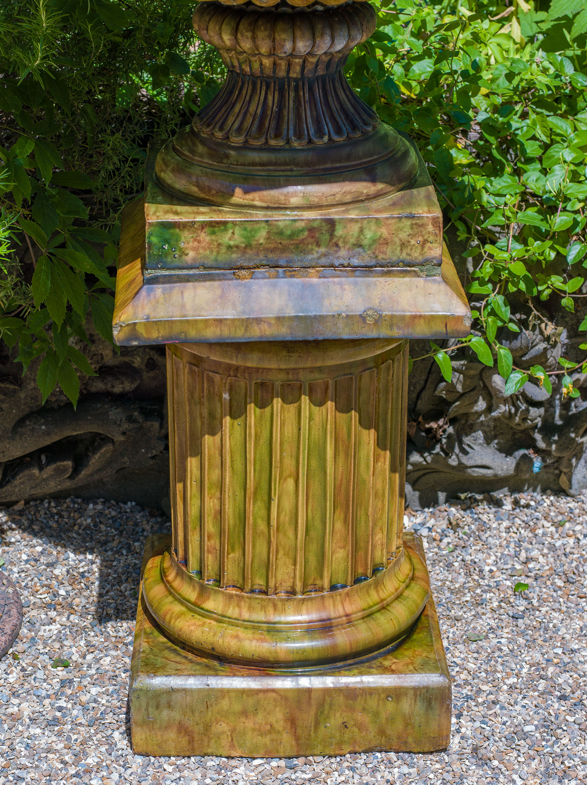 Pair of Large Scottish Glazed Stoneware Urns