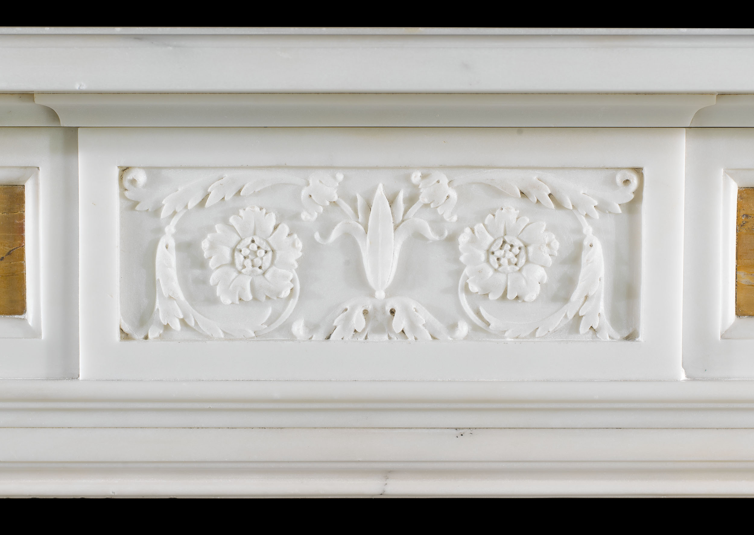 A Victorian Antique Marble Fireplace Mantel