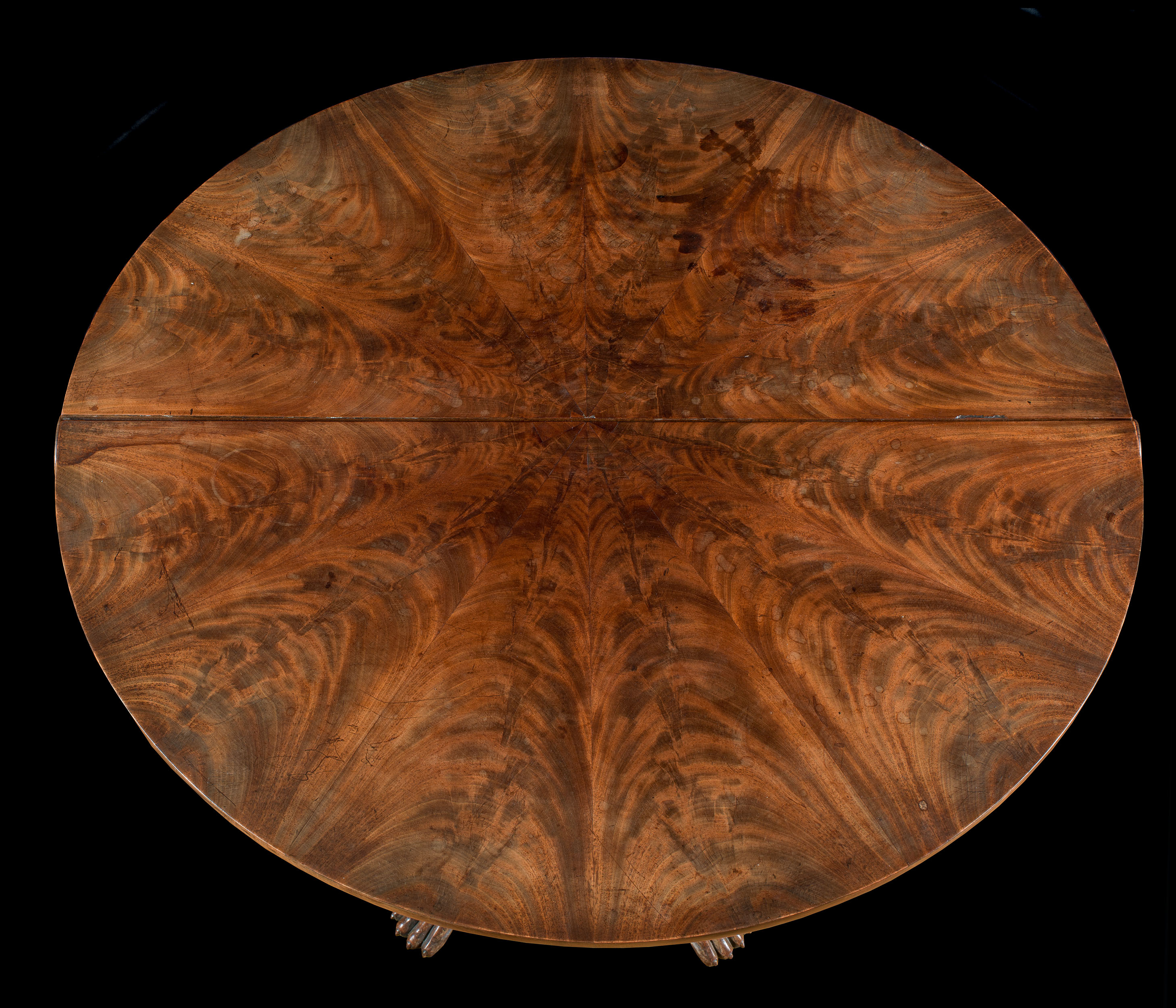 A Flame Mahogany Regency Drop Leaf Table