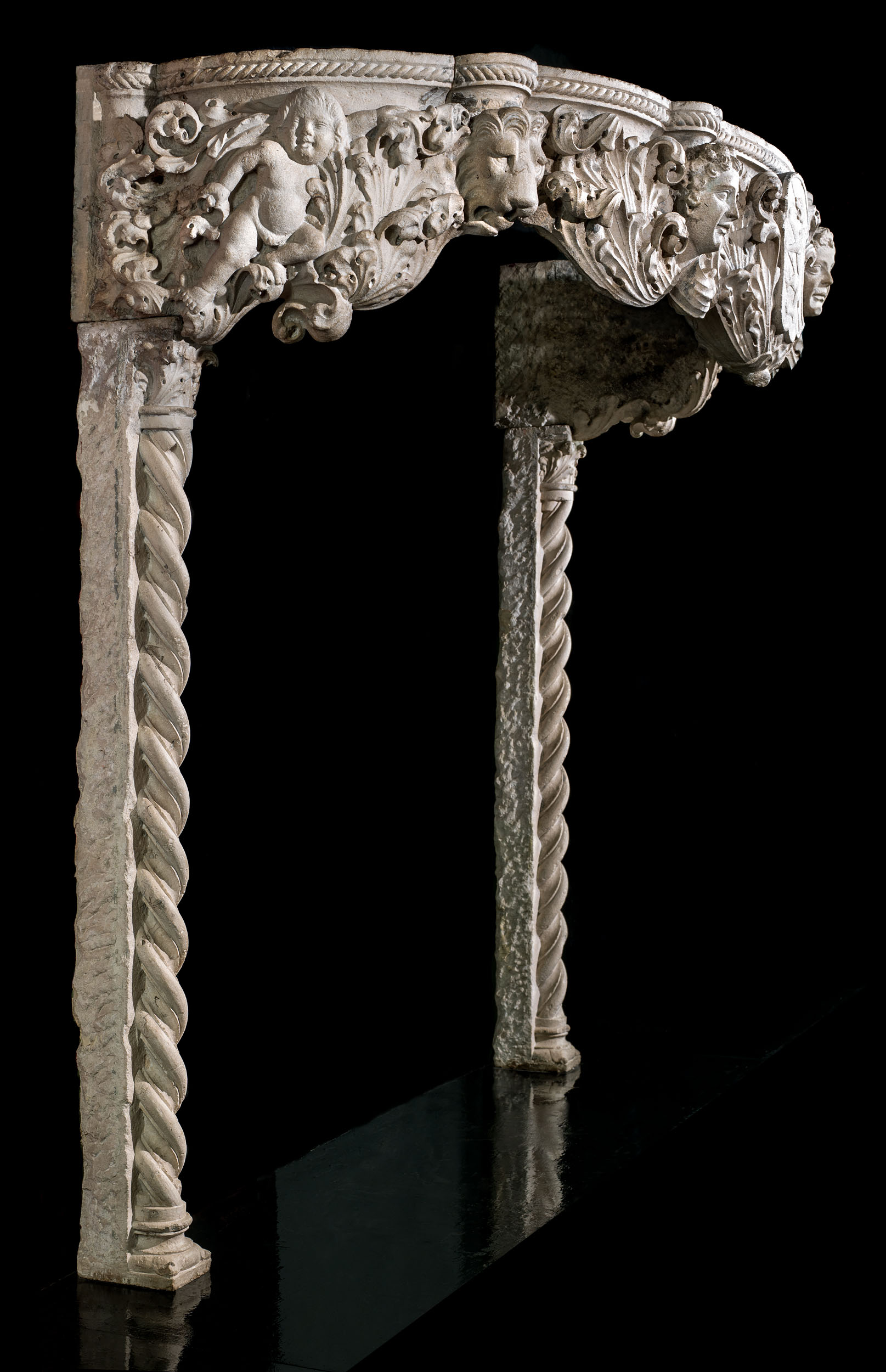 A Rare 15th Century Venetian Chimneypiece 

