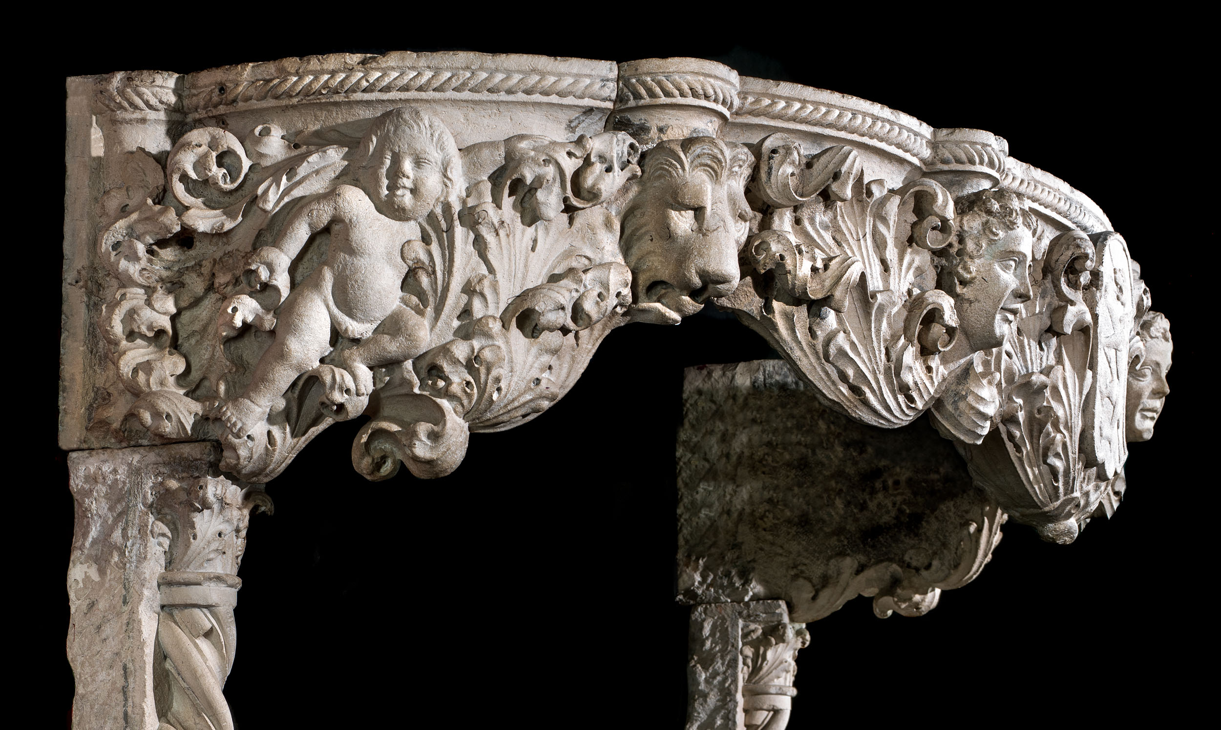 A Rare 15th Century Venetian Chimneypiece 
