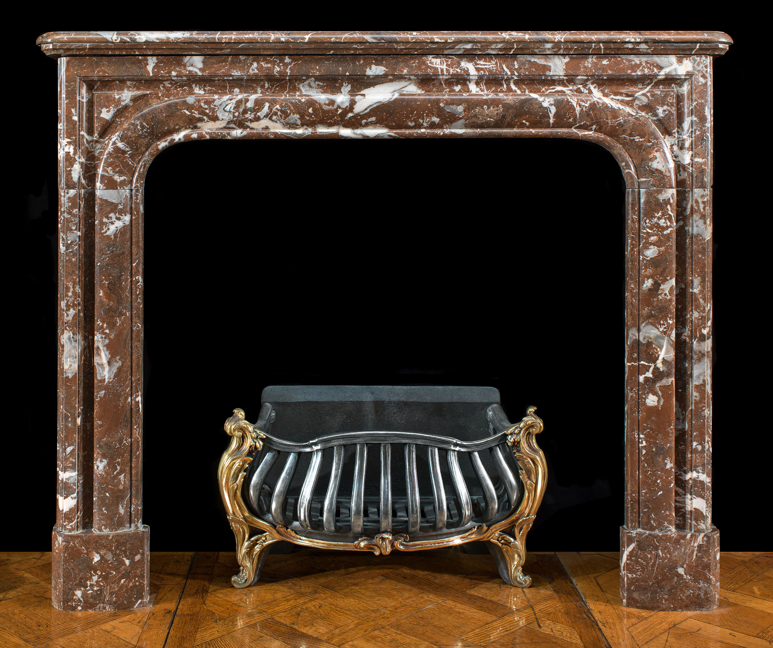 A Small Louis XIV Rouge Royale Fireplace