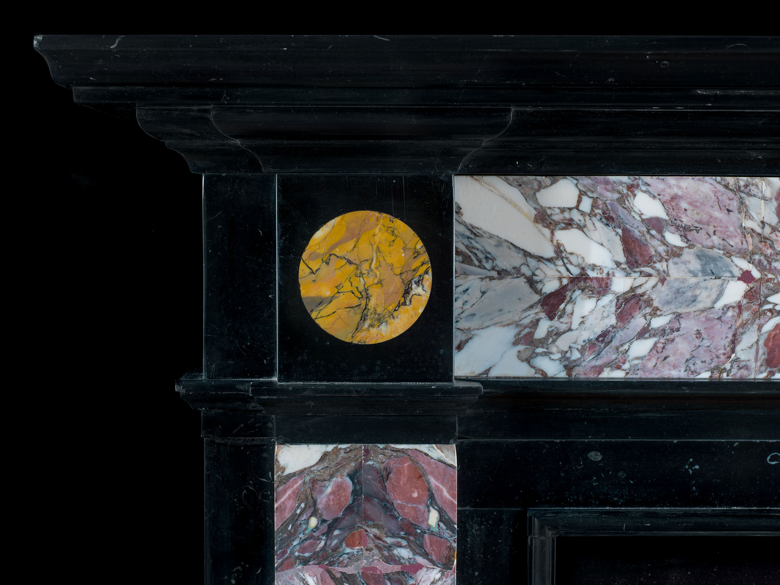 A Specimen Marble English Fireplace Mantel