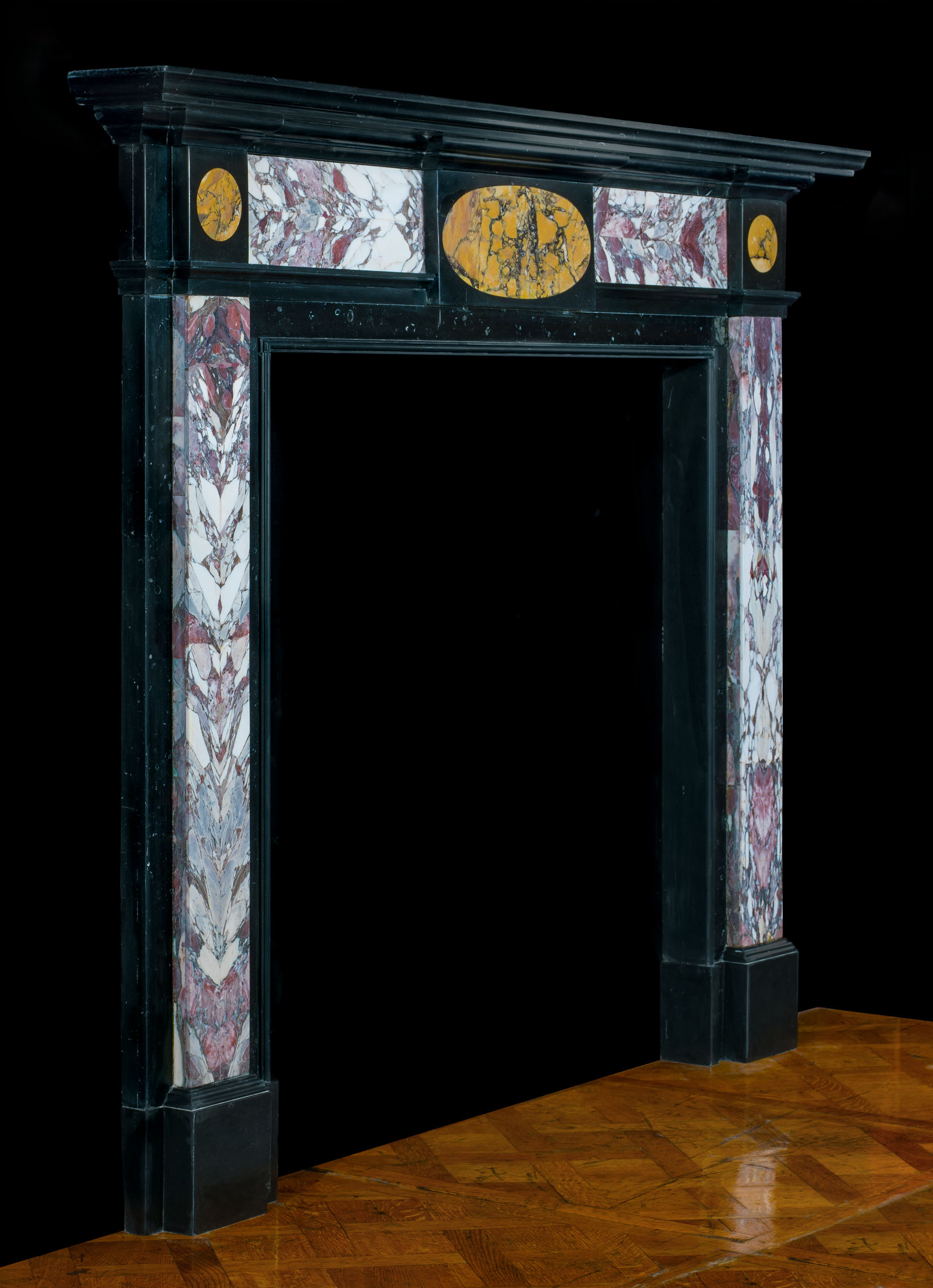 A Specimen Marble English Fireplace Mantel
