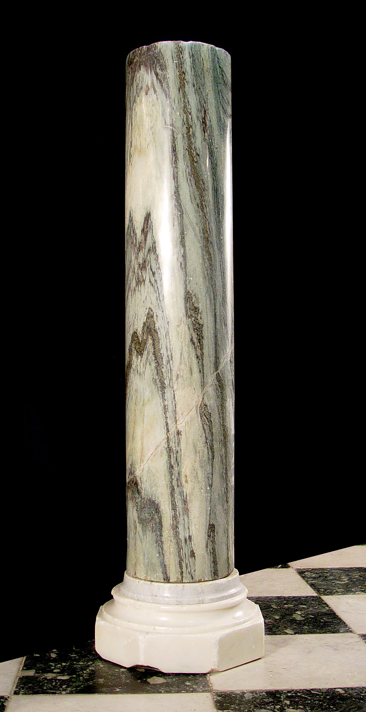A Early 20th Century Cipollino Marble Column