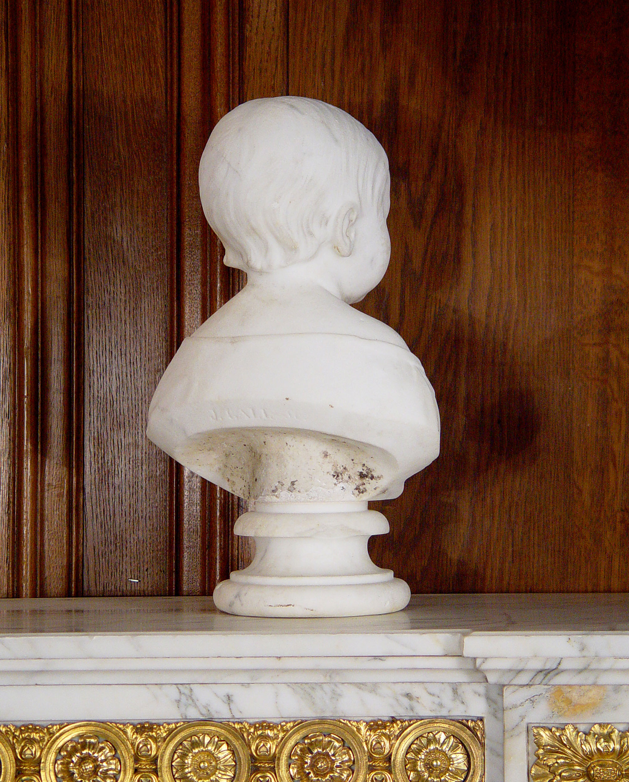 A Victorian Marble Bust of a Child