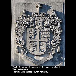 A Cast Iron Bournemouth Council Coat of Arms