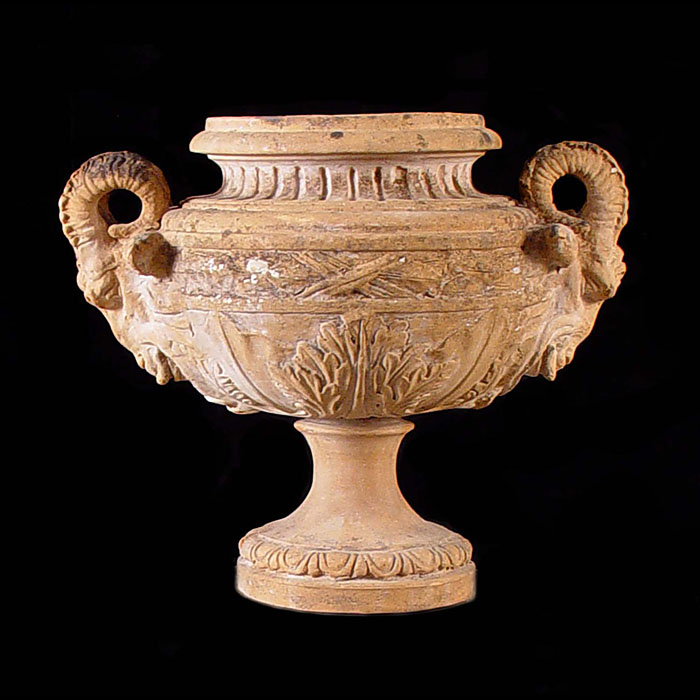  Roman Revival Terra Cotta antique Garden Urn

 
