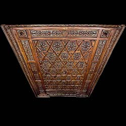  Rare 19th century walnut and giltwood antique ceiling 