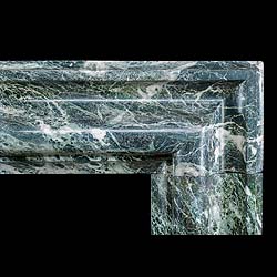 Large Verde Tinos Marble Bolection Fireplace