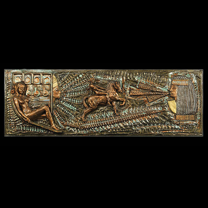 A 20th Century Egyptian Style Sculpted Plaque