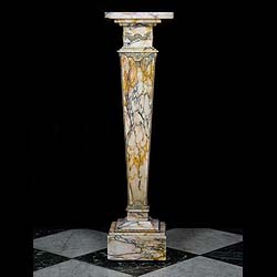  Antique marble statuary plinth Louis XVI style.   