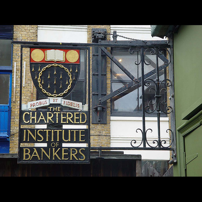 Chartered Institute of Bankers Cast Iron Sign