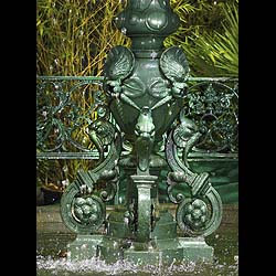 A Cast Iron Antique French Garden Fountain
