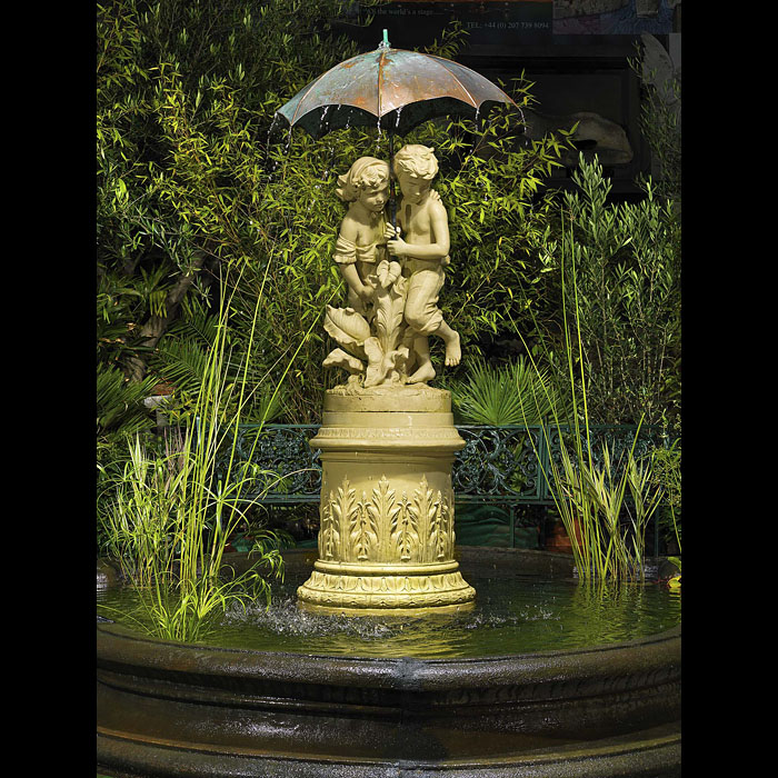 Antique Terracotta Fountain 
