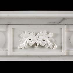 An Antique Statuary Marble Fireplace Surround