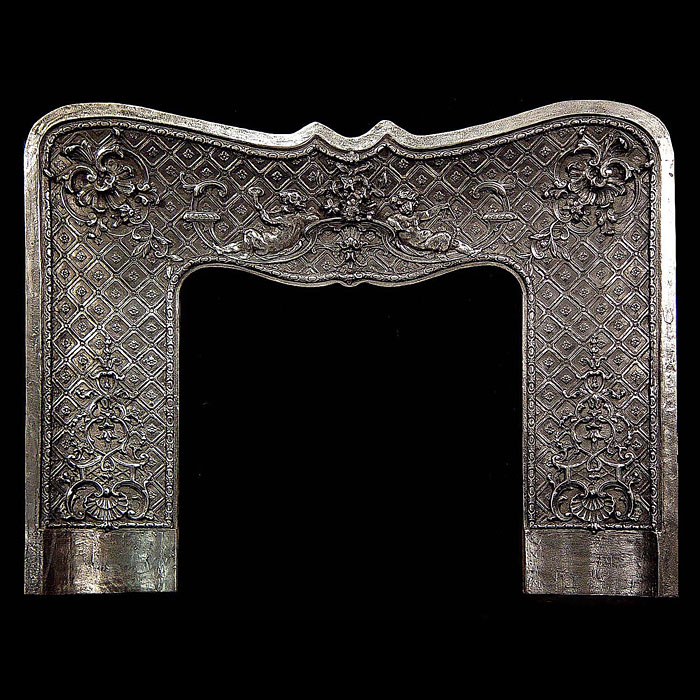  French Rococo antique cast iron Fireplace insert   