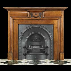Carved Oak small Victorian fireplace in the George II style


