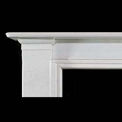 Antique Large Bianco Pi marble Regency manner Chimneypiece 
