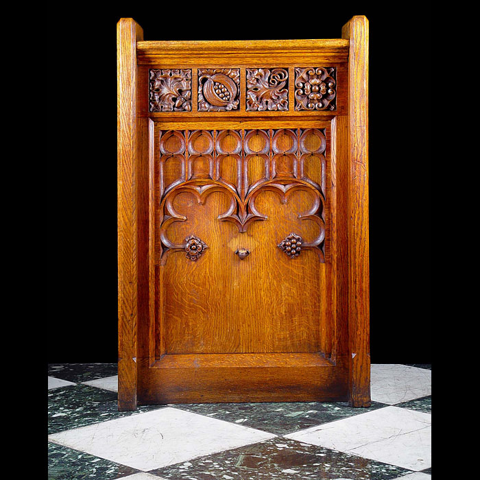  A Gothic Revival carved oak lectern   