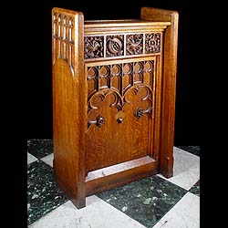  A Gothic Revival carved oak lectern   