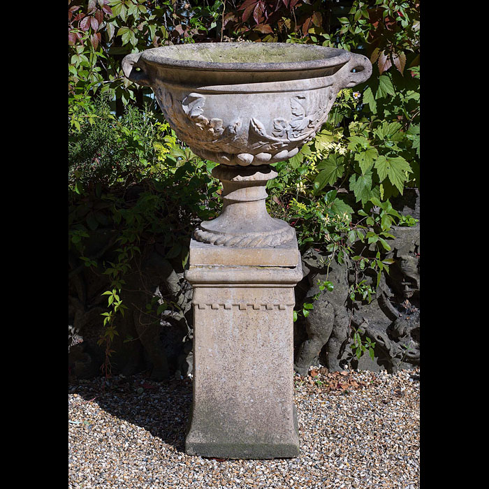 A Reconstituted Stone Classical Garden Urn