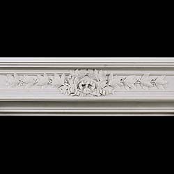 Antique Louis XVI French carved Marble Chimneypiece 
