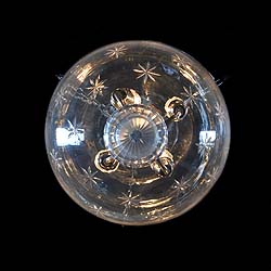 Regency style large etched ceiling light    