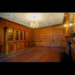 Antique Renaissance style Victorian panelled room     