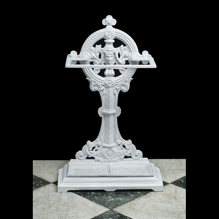 A Painted Cast Iron Victorian Stick Stand 