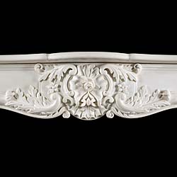 An Antique Louis XV style Statuary Marble Fireplace Mantel 