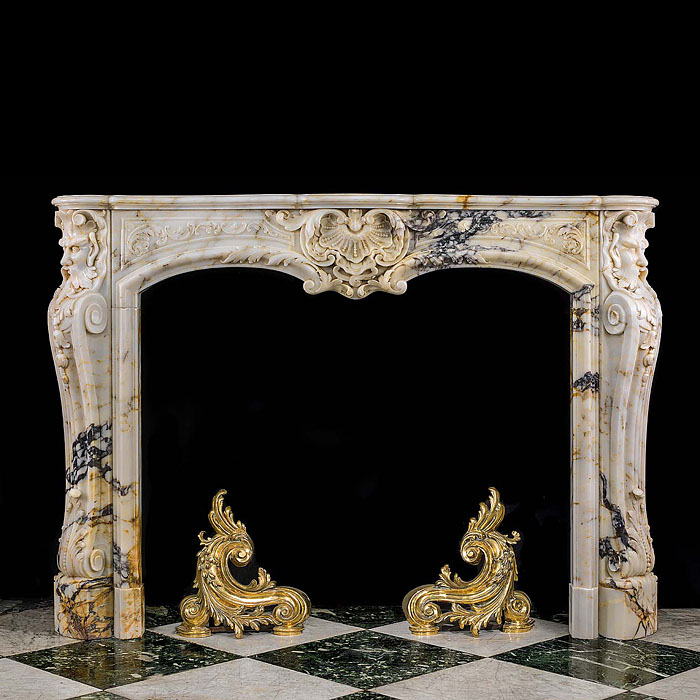 A very fine Louis XV Rococo Chimneypiece 