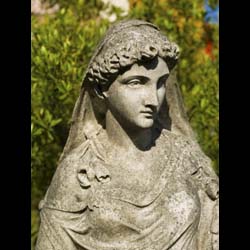 A Carrara Marble statue of the Goddess Eiar