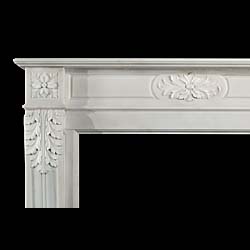 A fine antique Regency Staturay Marble Fireplace Surround