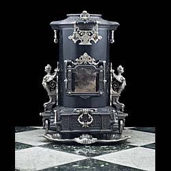 A 19th century antique French Wood Burning Stove