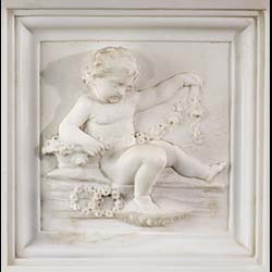 An Antique Statuary Marble Victorian Fireplace Surround