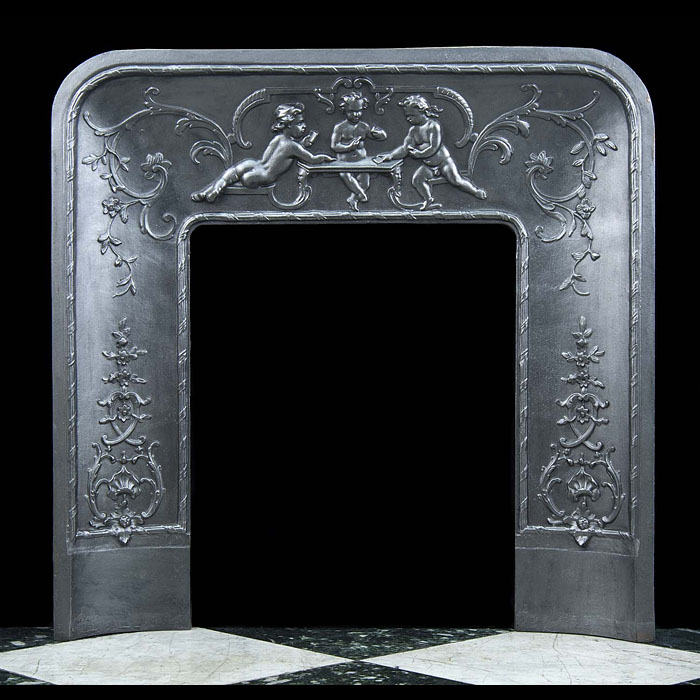  A small French antique Fireplace Insert   