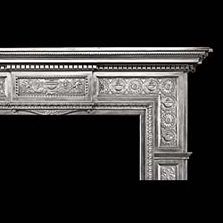 A Large Victorian Cast Iron Fire Surround